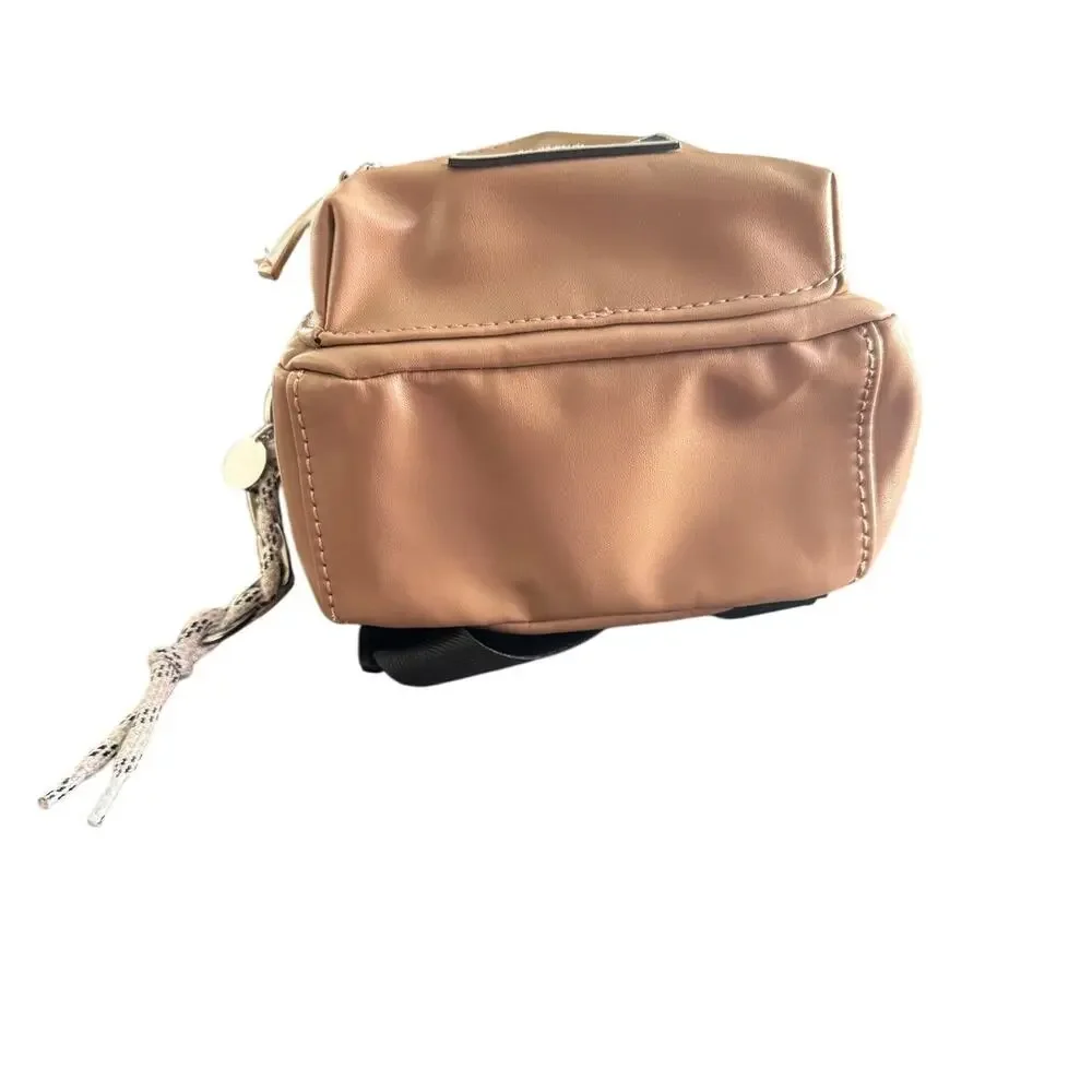 Kendall And Kylie Mini Backpack Camel Tan‎ Black